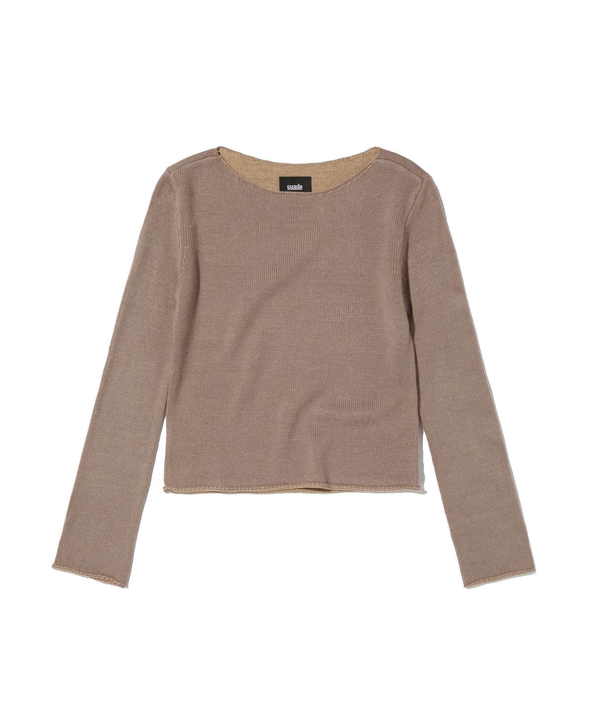 스웨이드(SUADE) BOAT NECK KNIT [PINK]