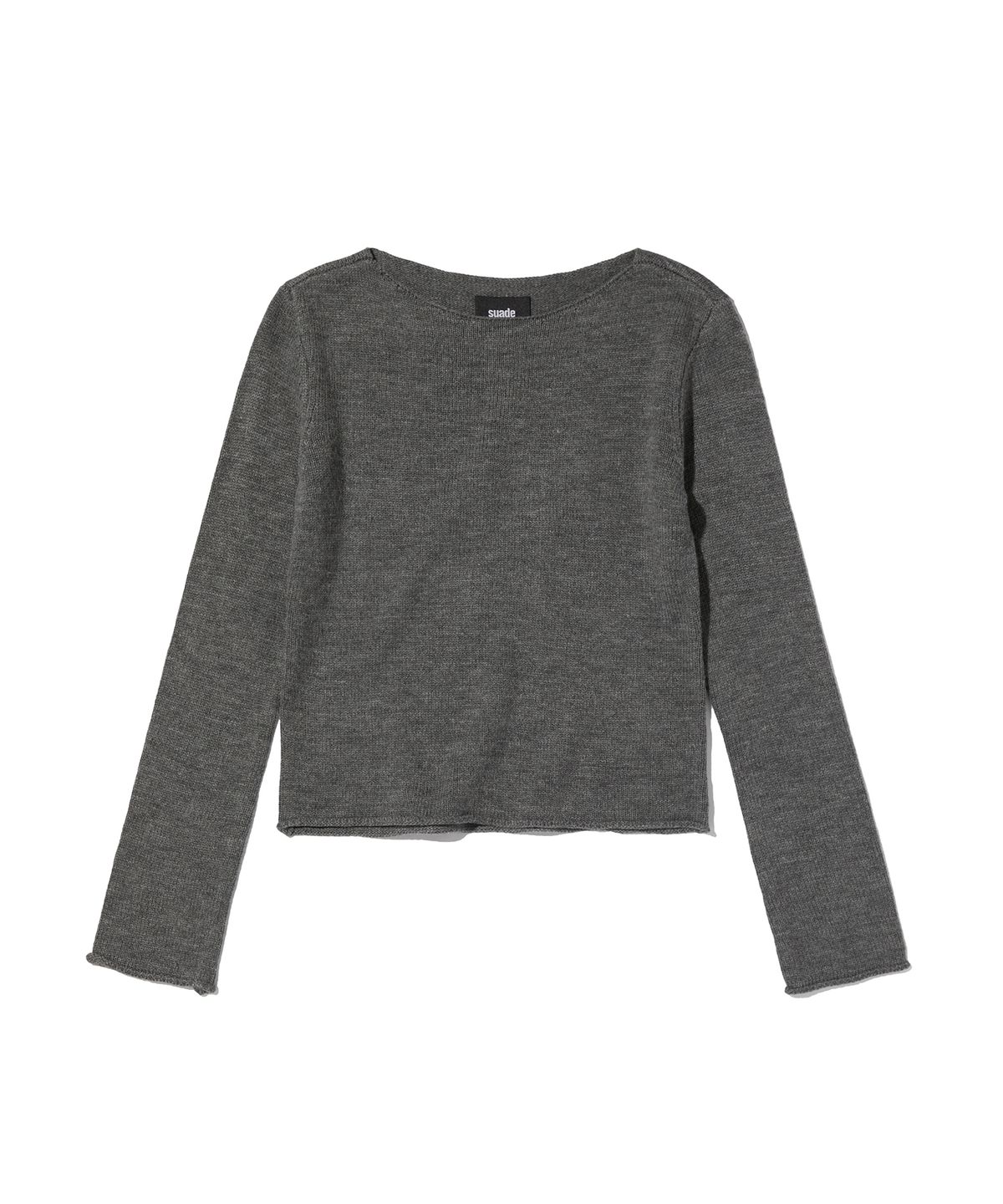 스웨이드(SUADE) BOAT NECK KNIT [GRAY]