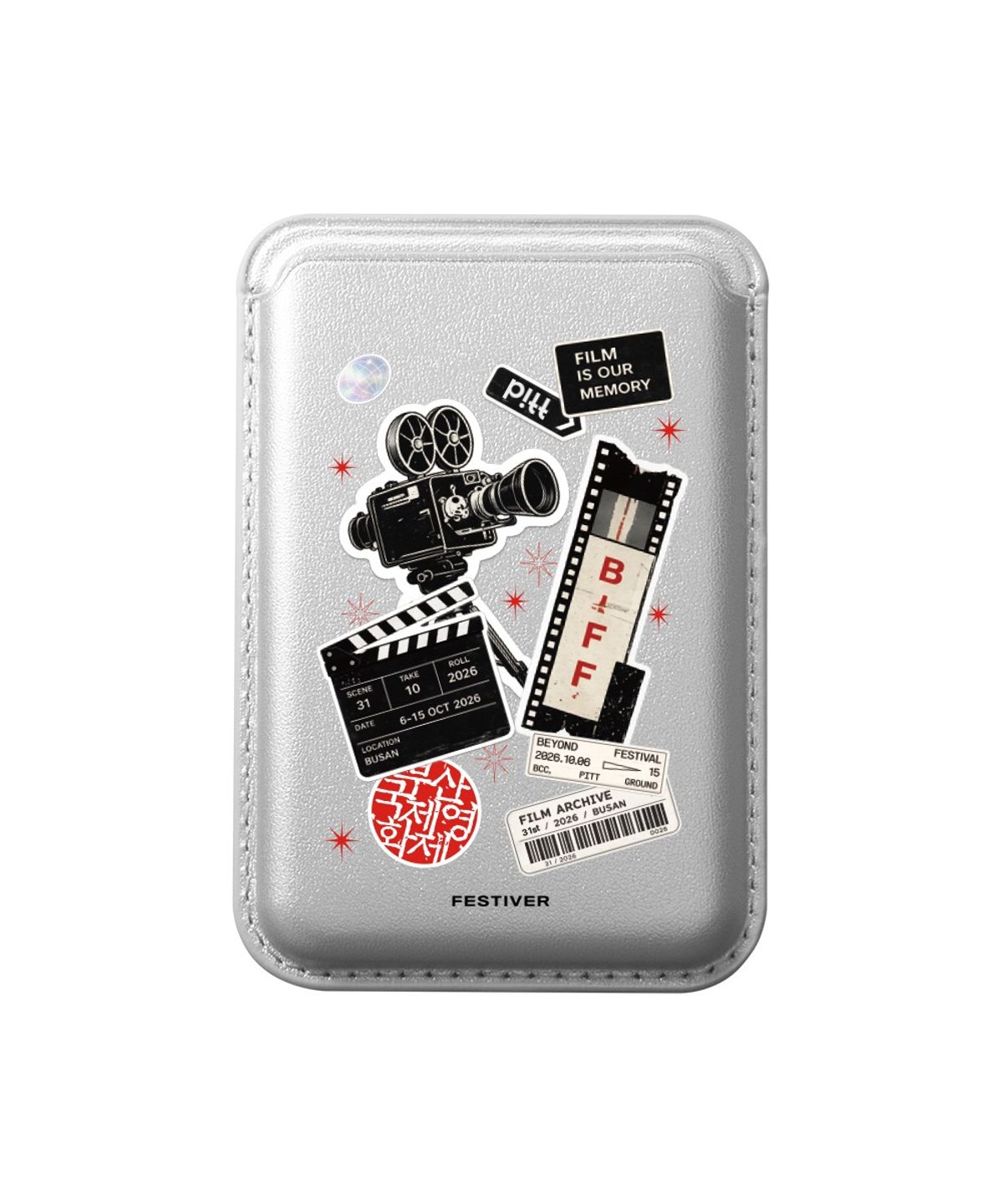 페스티버(FESTIVER) 부산국제영화제 BIFF 스티커 맥세이프 카드지갑