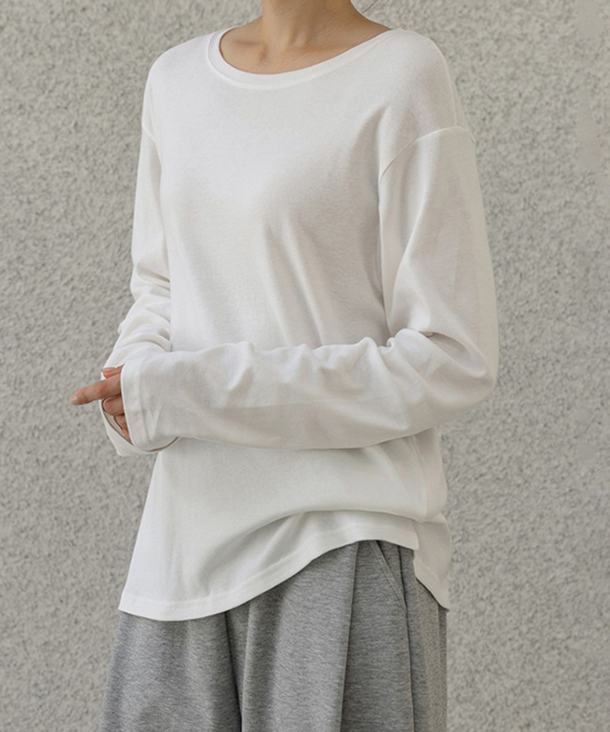 프렌치시크(FRENCHCHIC) 샌포라 베이직 티셔츠_F6F758TS