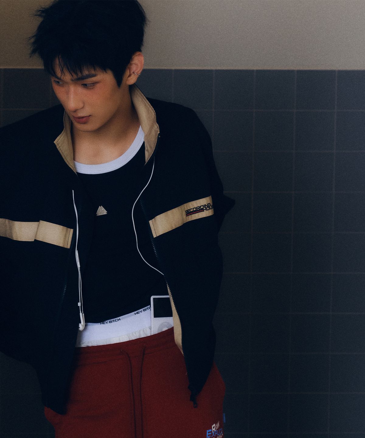 레코딩하우스(RECORDINGHOUSE) REC TRACK JACKET [BLACK]