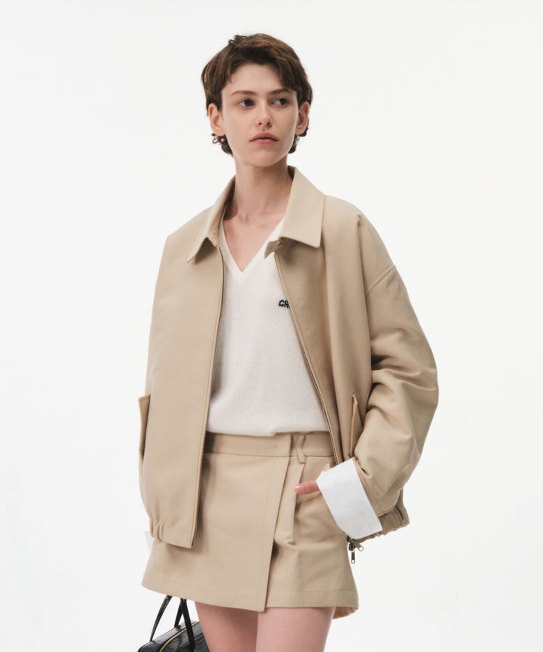CAMI HARRINGTON JACKET (BEIGE)