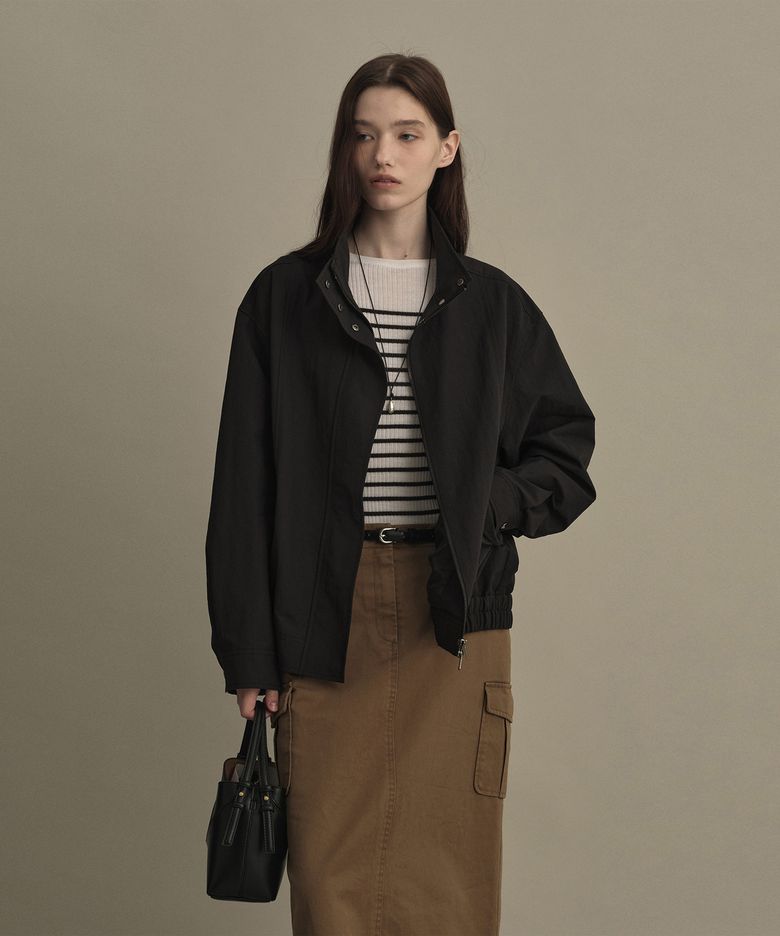 러프 하이넥 점퍼 (모우트 블랙)