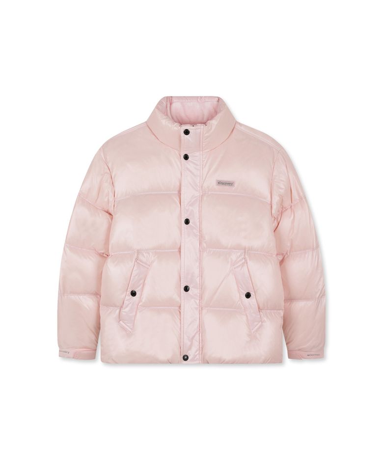 키즈 제이드 글로시 다운 숏패딩 (PINK)