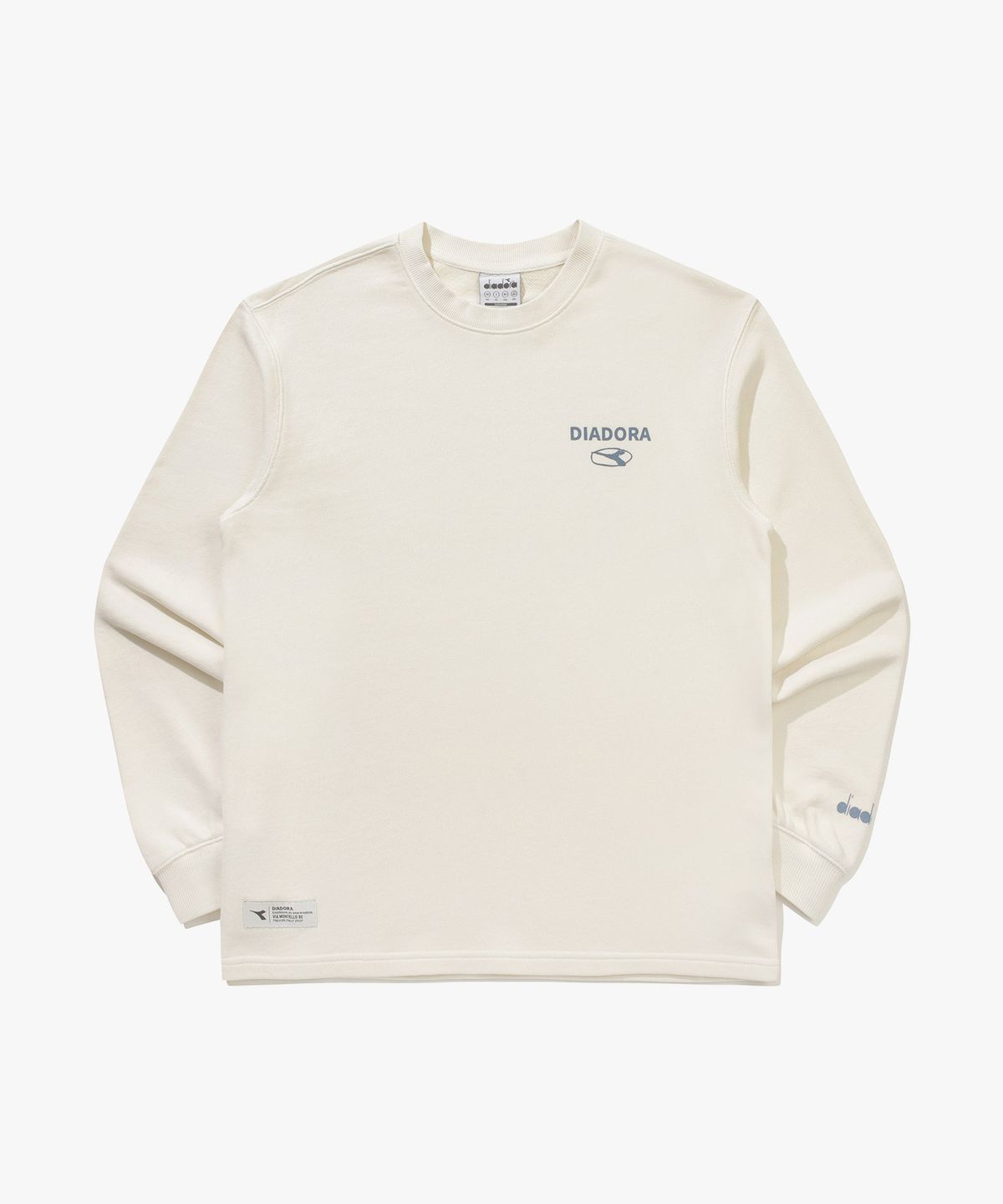 디아도라(diadora) 피그먼트 워싱 맨투맨 IVORY