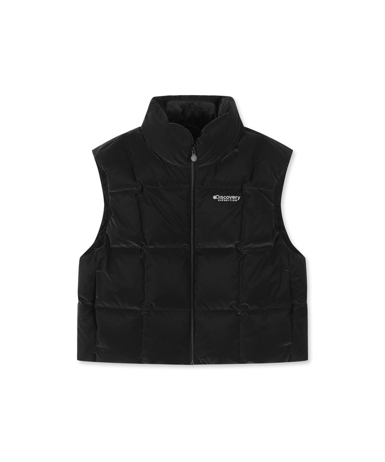 여아 엘리아 벨벳 다운 베스트 (BLACK)
