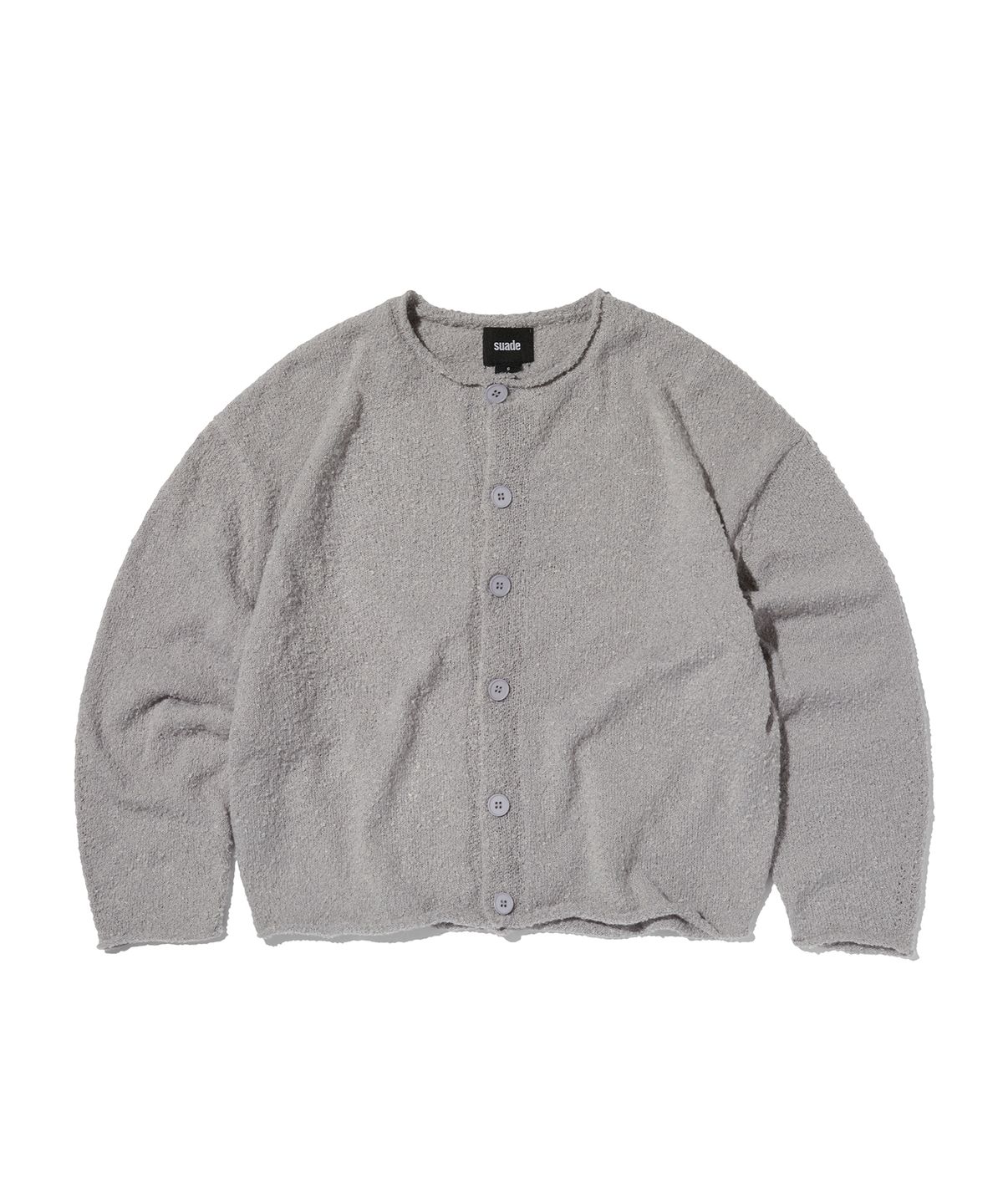 스웨이드(SUADE) SHEARLING KNIT CARDIGAN [GRAY]