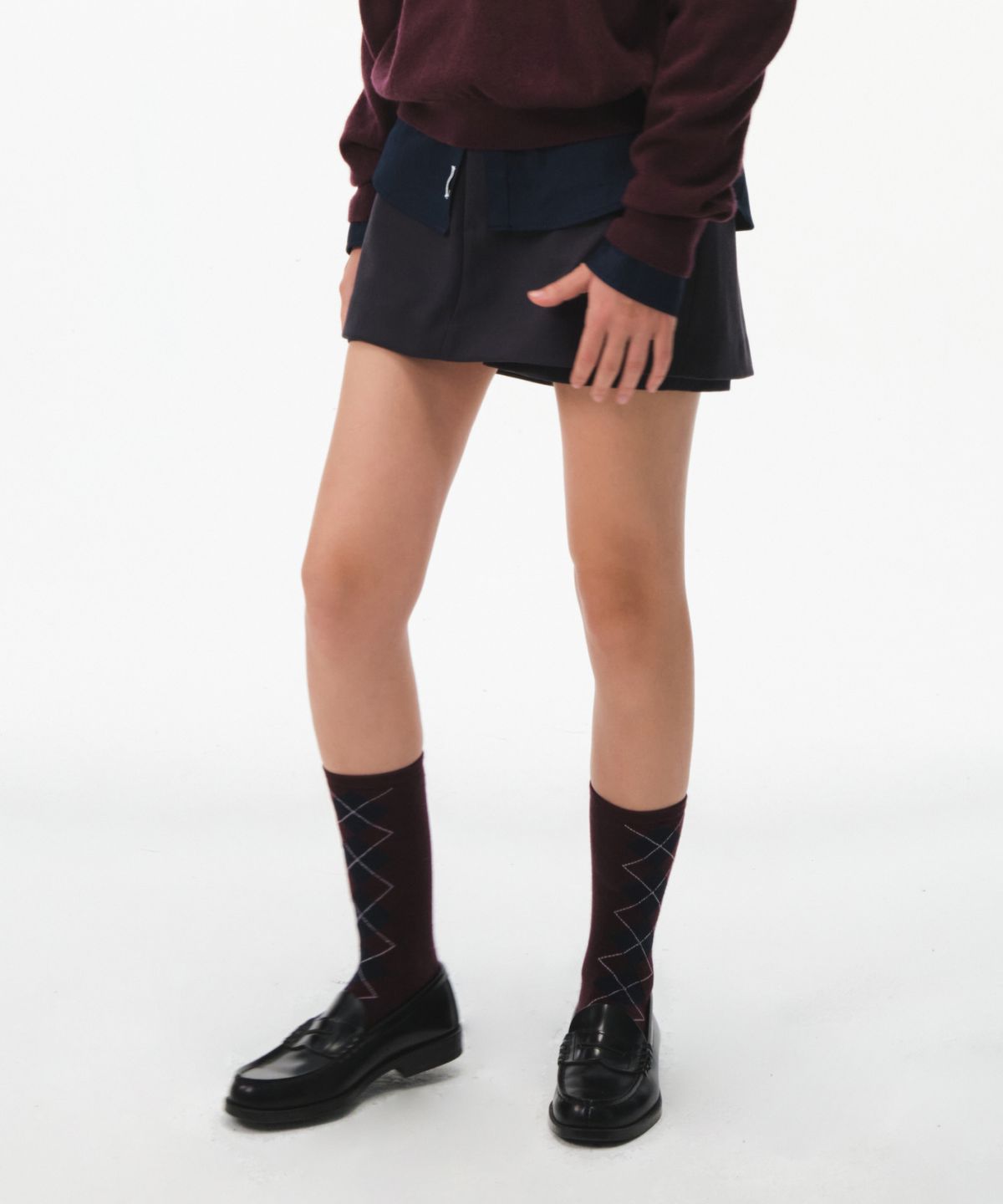 그로브(GROVE) 26FW BELLA SKIRT (NAVY)