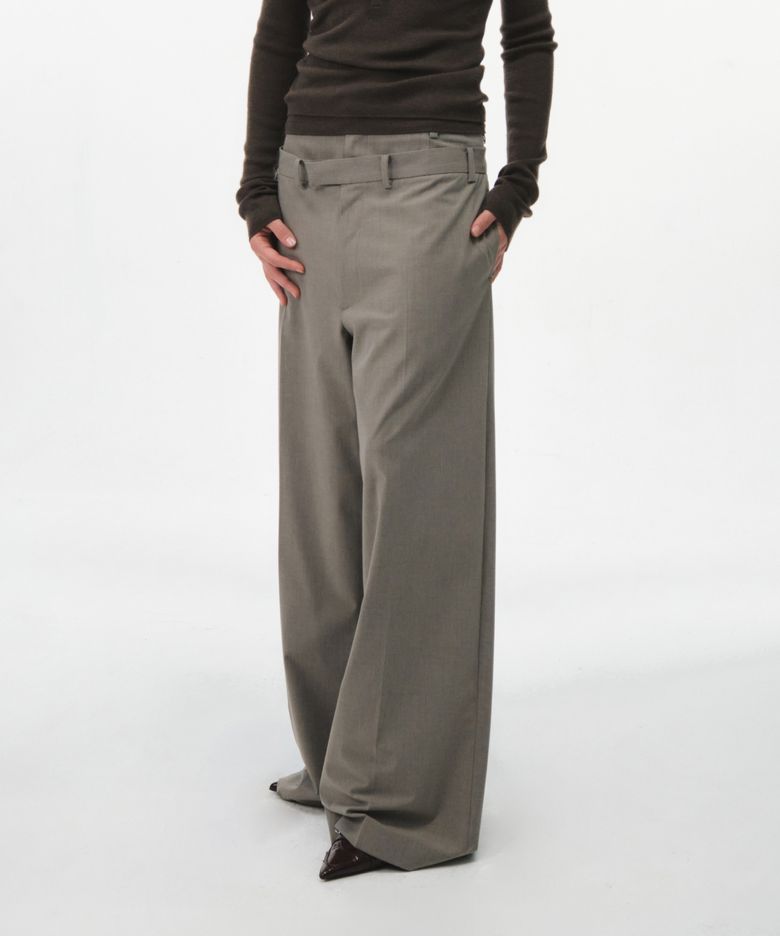 FELINE DOUBLE LAYERED PANTS (BEIGE)
