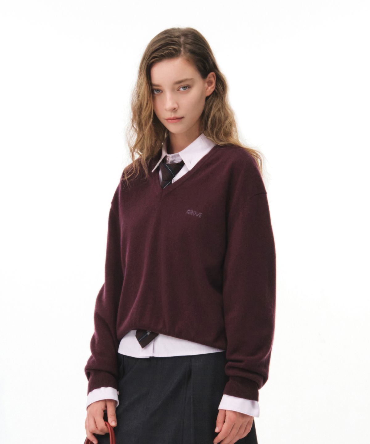그로브(GROVE) LIORA SHIRT (PURPLE)