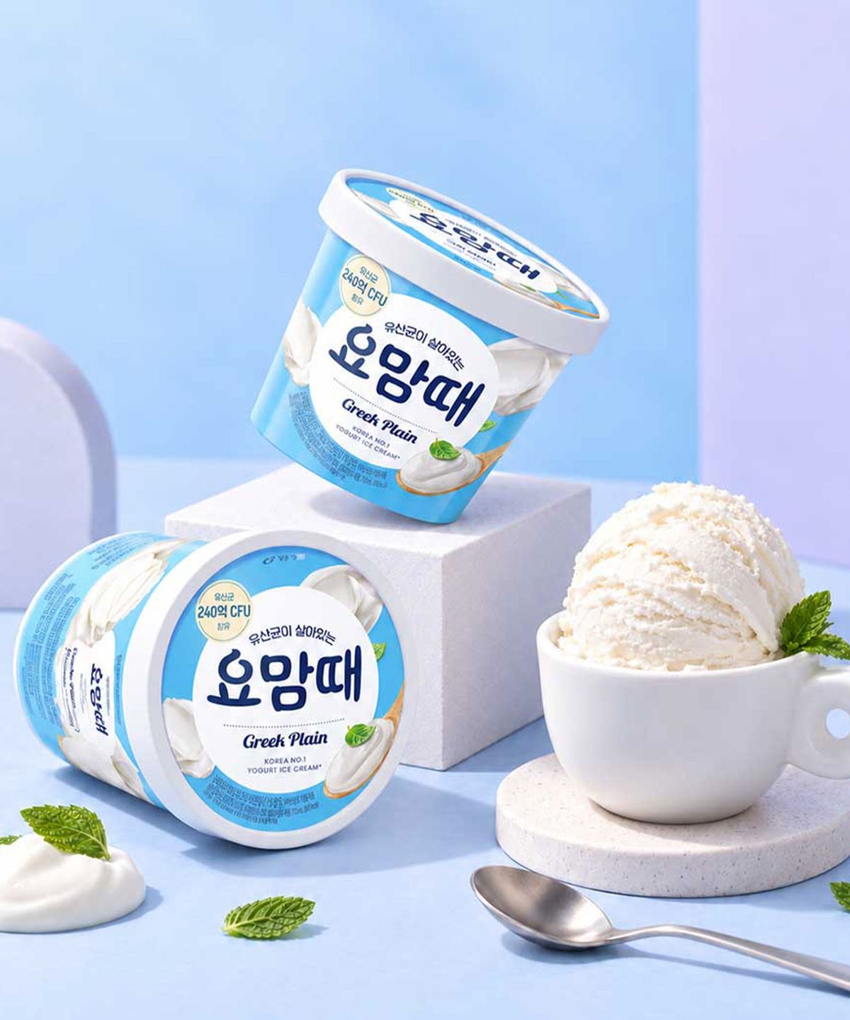 빙그레(BINGGRAE) 요맘때 파인트 그릭 플레인 6개