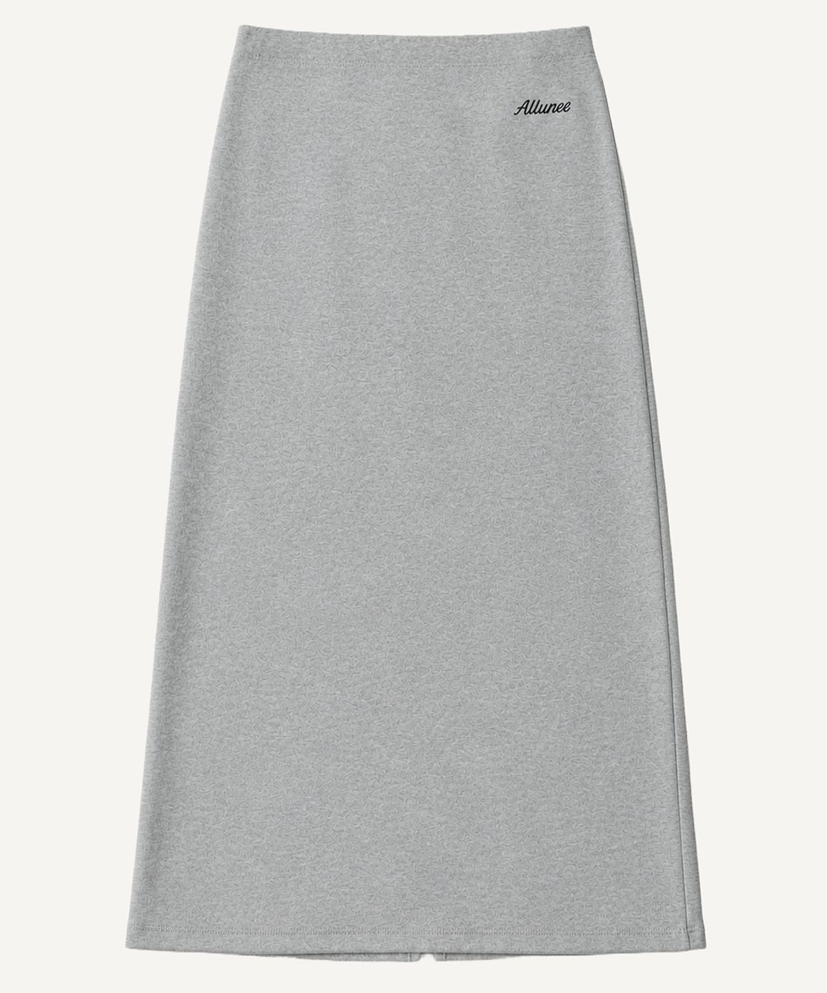 올유니(ALLUNEE) Classic Logo Maxi Skirt_Melange