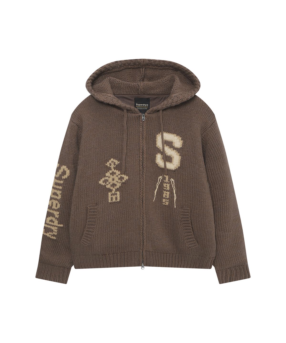 슈퍼드라이(SUPERDRY) 실드드라이 스웨터 다크 브라운 SDUKCFQ01DBW
