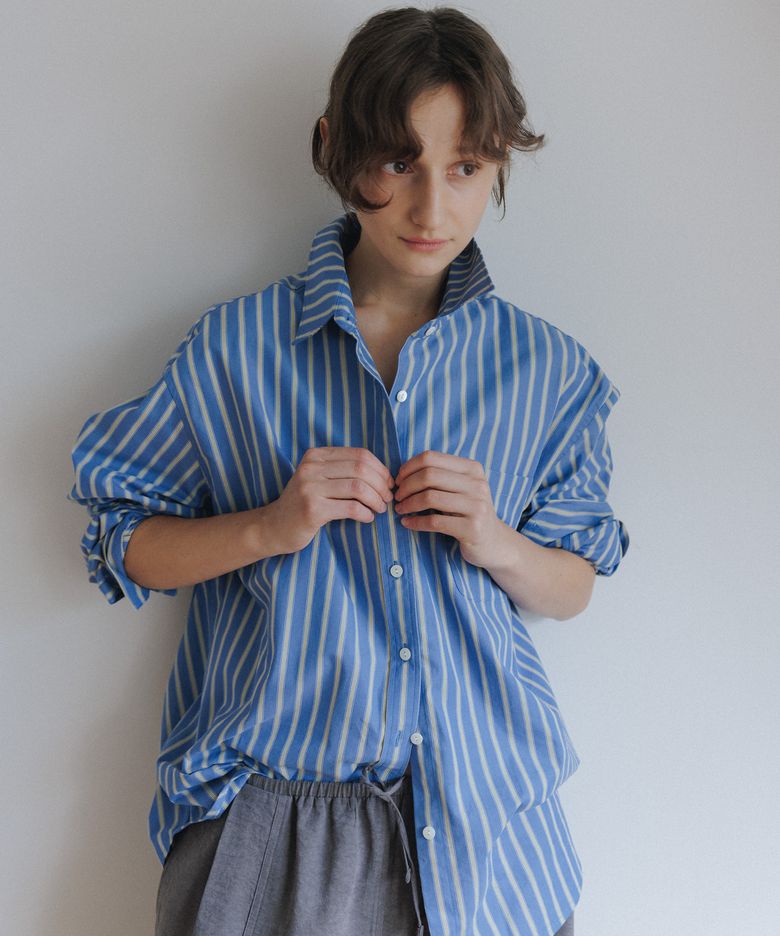 August Stripe Shirt (Blue)