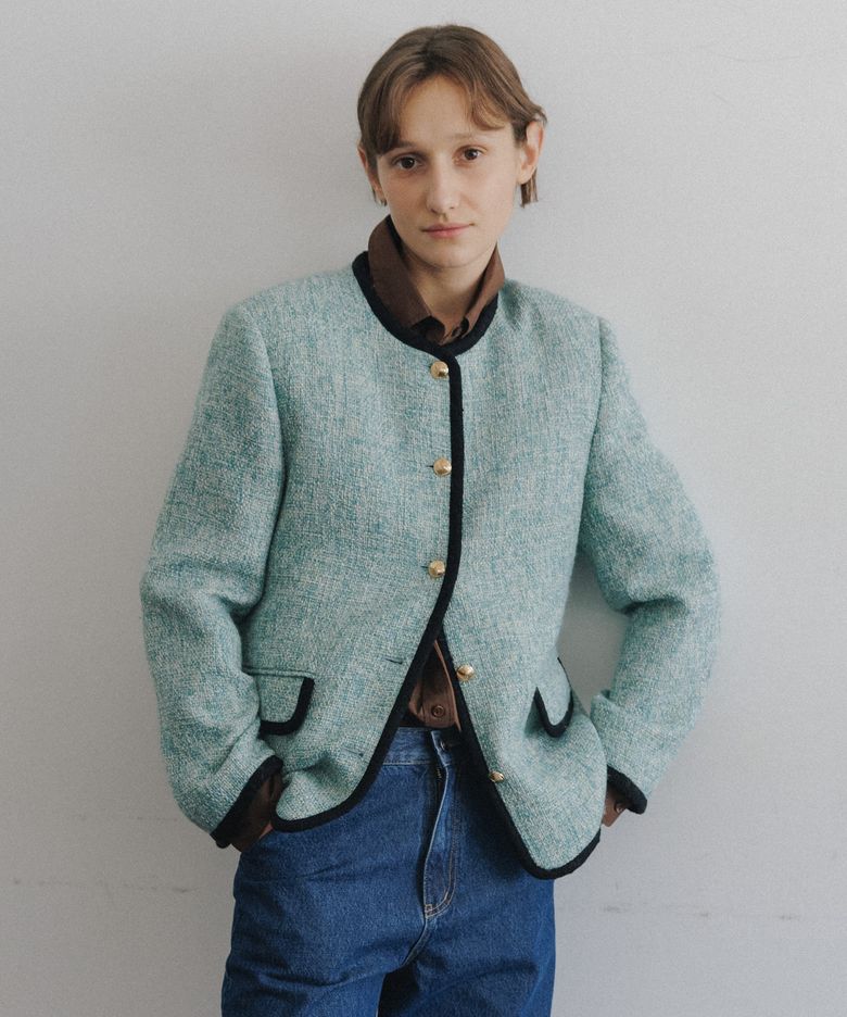Charlotte Tweed Jacket (Green)