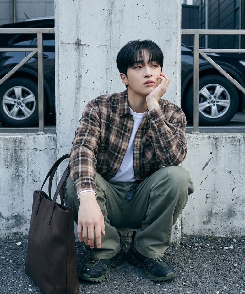오버핏 플란넬 체크 셔츠 CHESTNUT