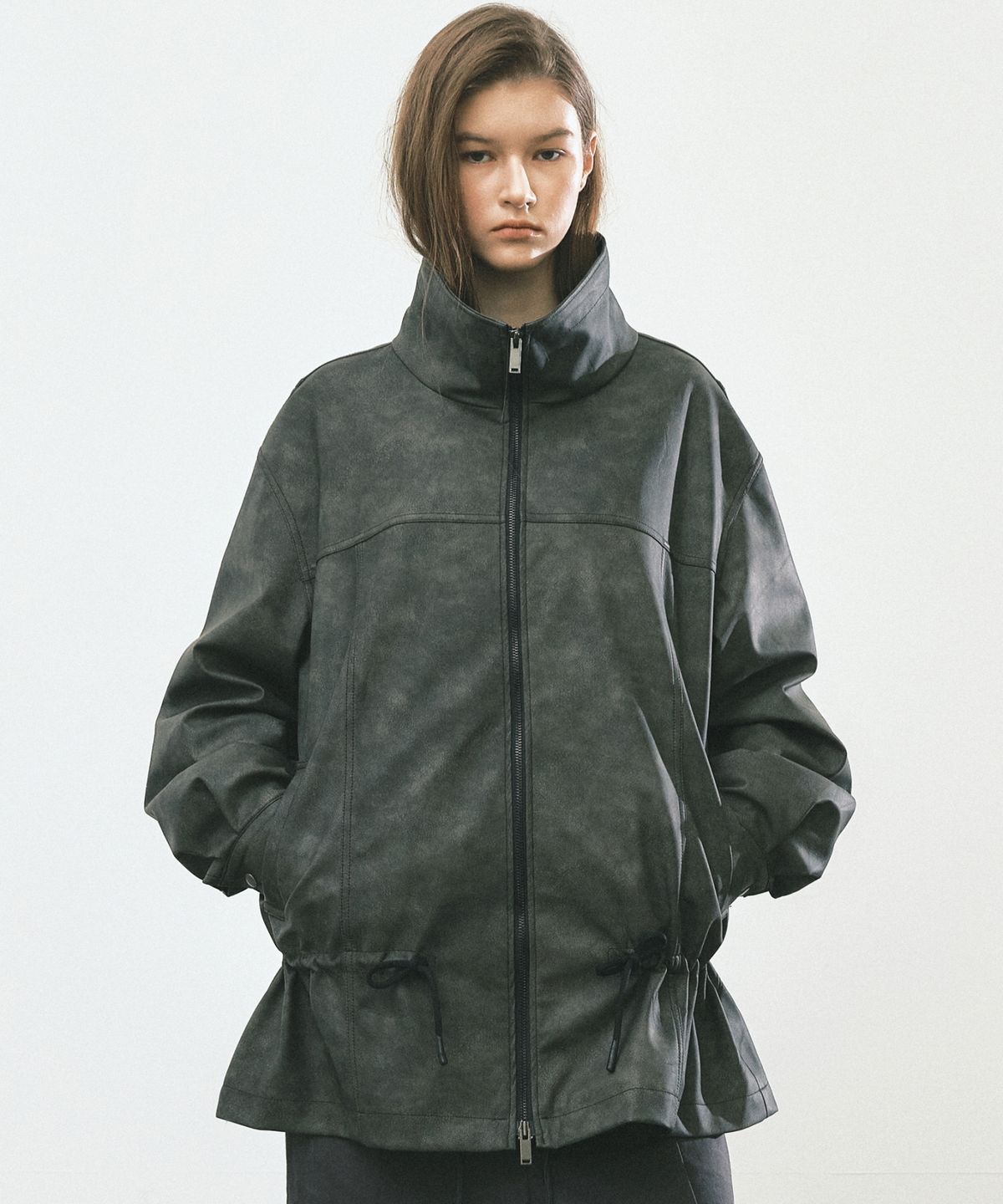 닉앤니콜(NICK&NICOLE) WASHED STRING FIELD JACKET_BROWN