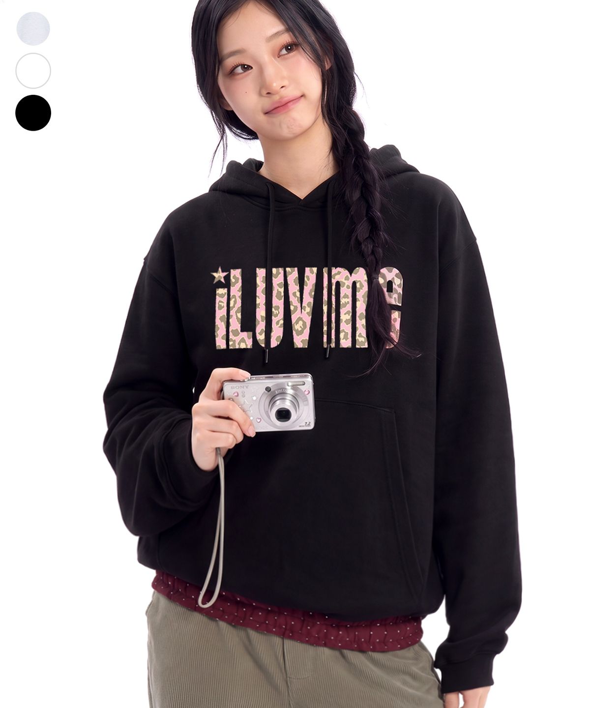 랜덤오프(RANDOMOFF) I LUV ME LEOPARD HOODIE (3color)