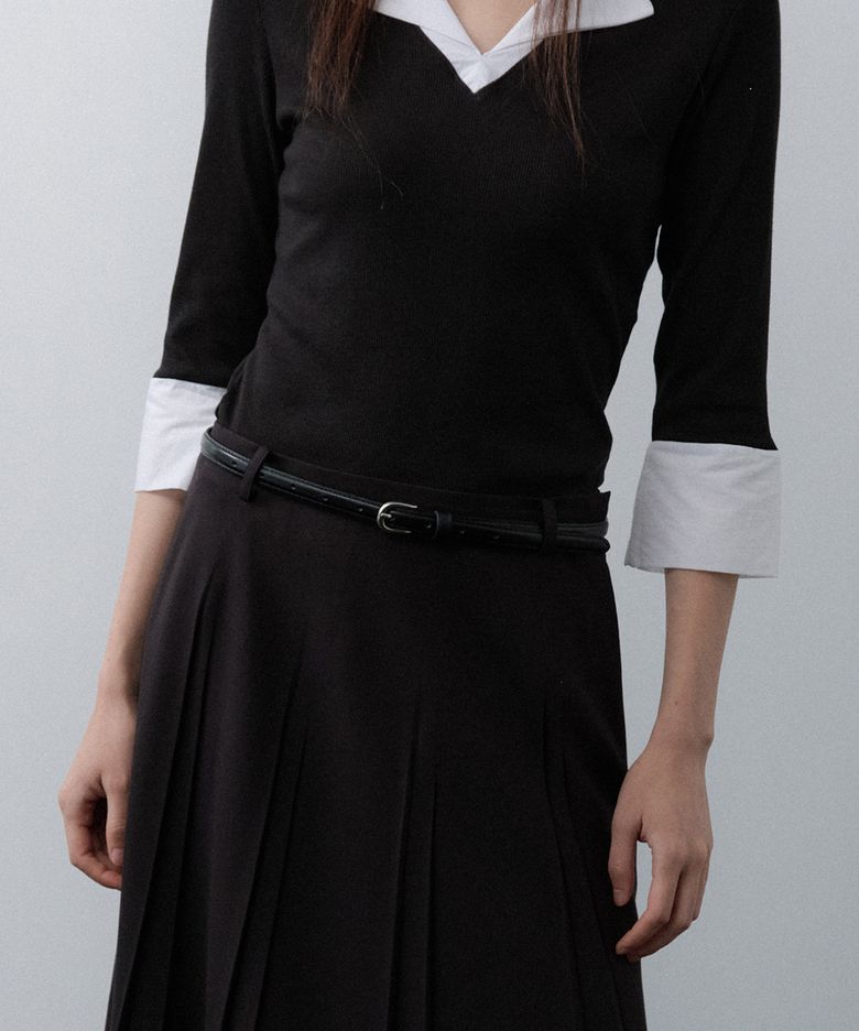 15mm Cow Leather Belt (Black)