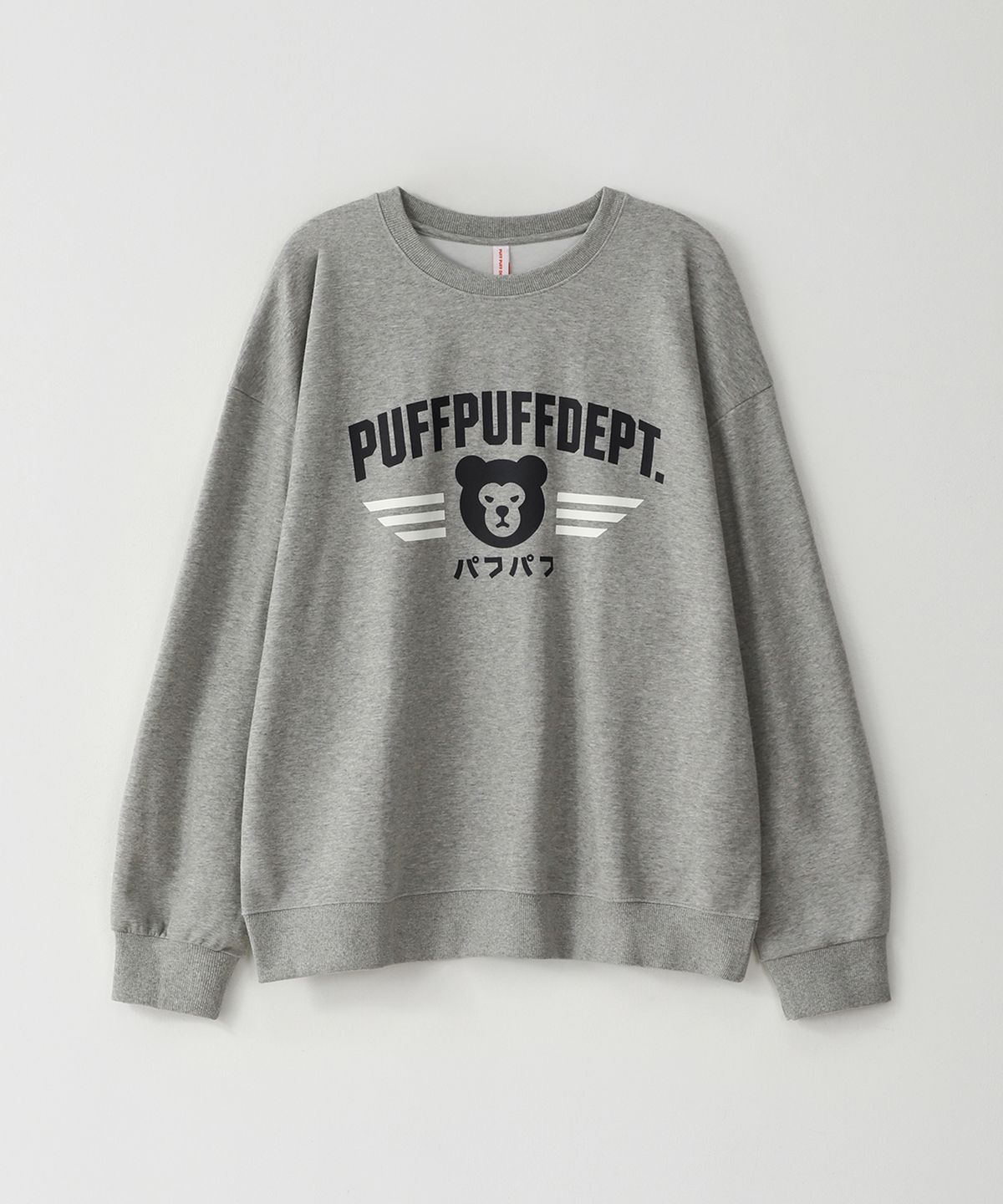 퍼프퍼프뎁트(PUFF PUFF DEPT) BEARMONSTER 스웨트셔츠 GREY
