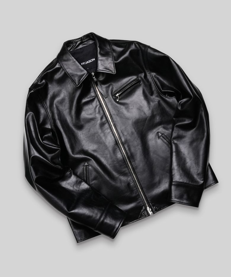 [10주년] 카프스킨 30s 레더 스포츠 자켓 BLACK