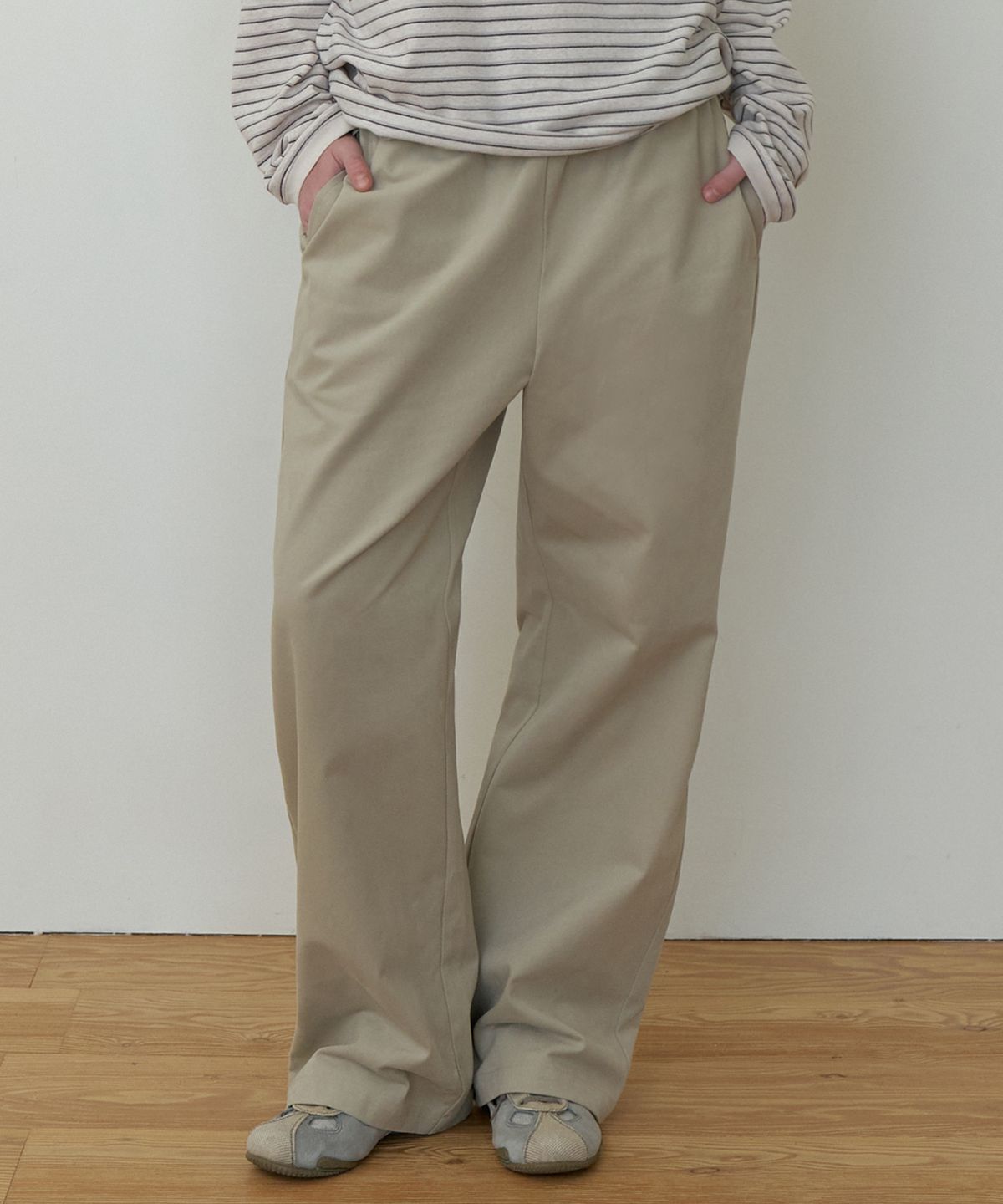 더미튼(THEMITTEN) Cott banding pants (sand)
