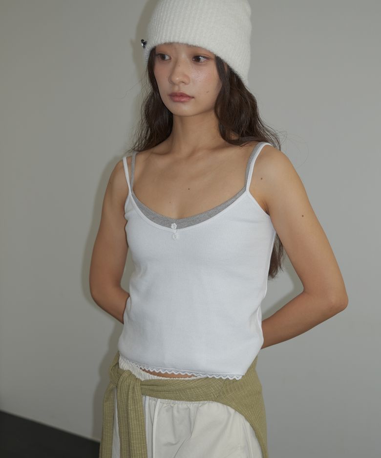 Flower Point Sleeveless, White