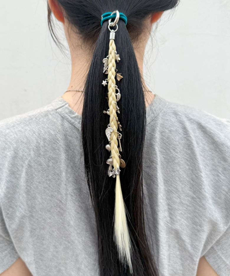CHARM HAIR KEYRING