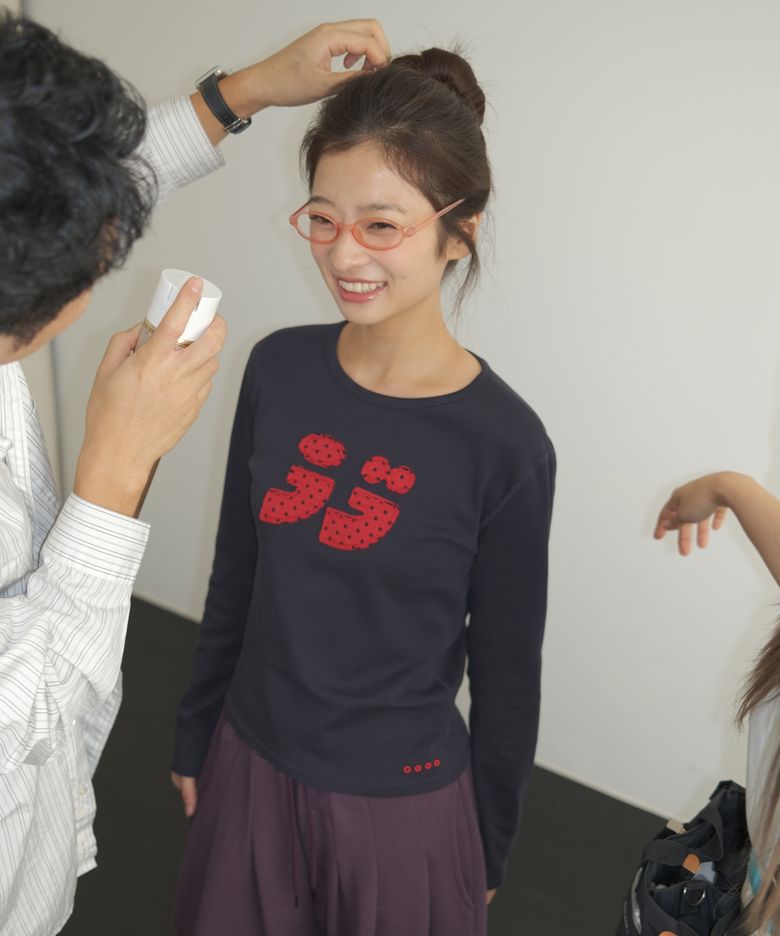 LOVE Patch Long Sleeve, Navy