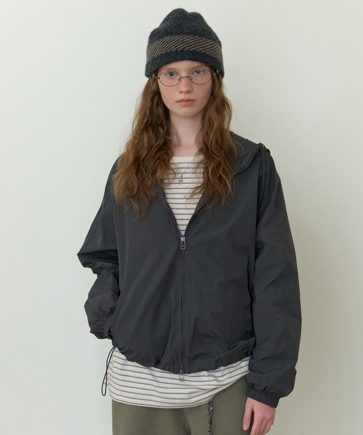 더미튼(THEMITTEN) Mull hoodie jacket (charcoal)