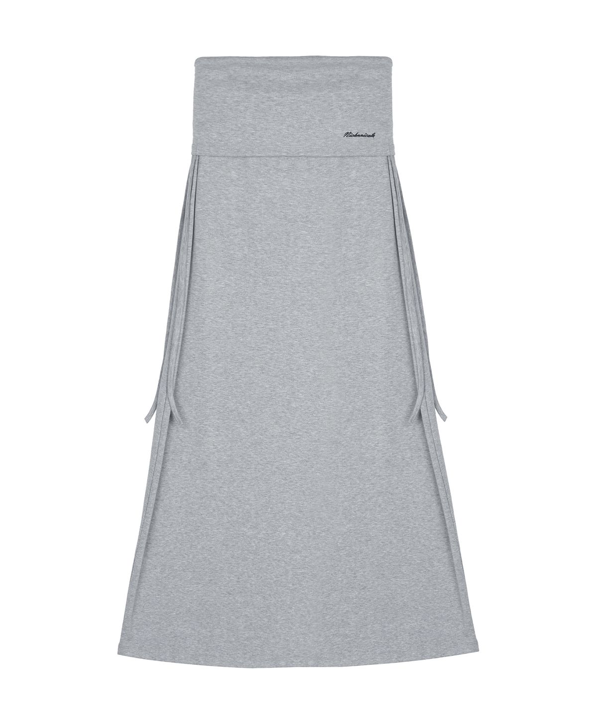 닉앤니콜(NICK&NICOLE) FOLD OVER LONG SKIRT_GRAY
