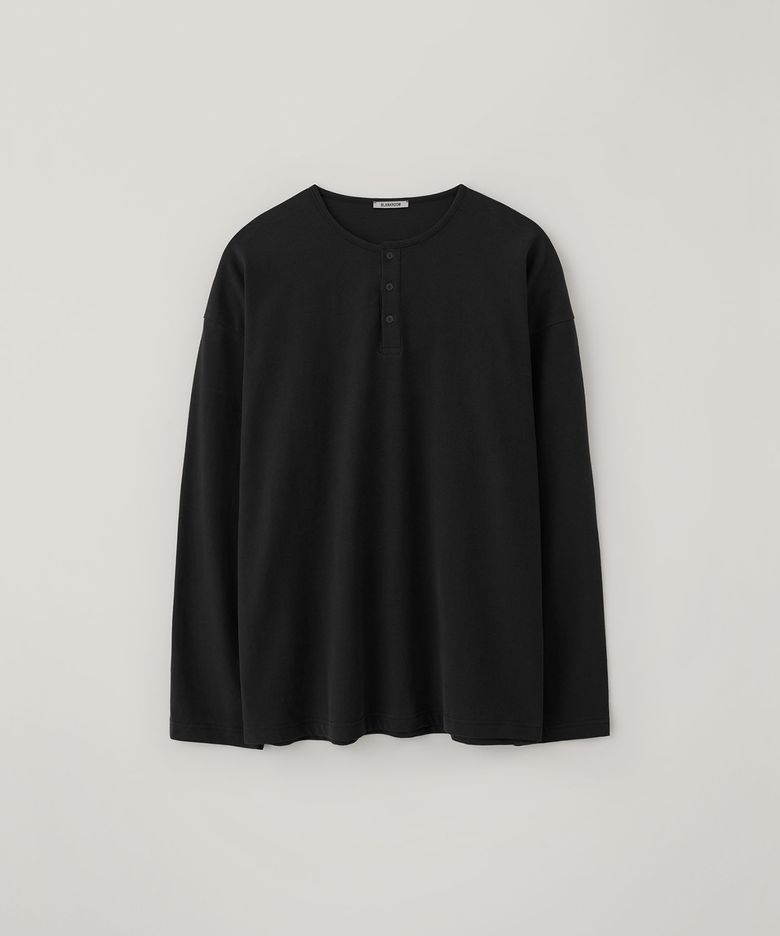 노블 헨리 넥 티_BLACK