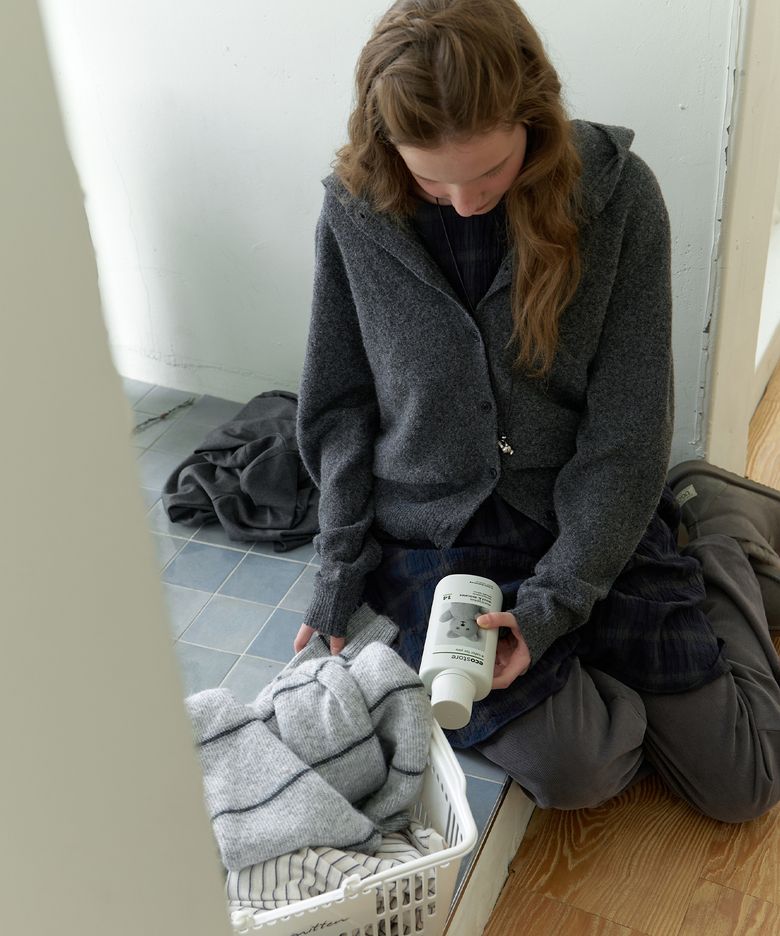 Weary hoodie knit (charcoal)