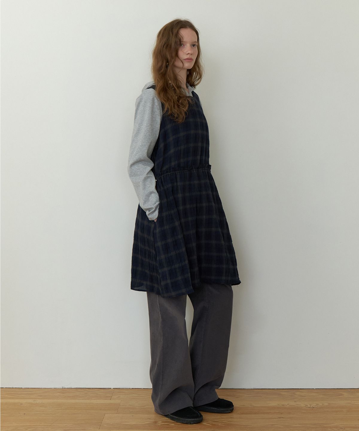 더미튼(THEMITTEN) Pasture check one-piece (kh/ny)