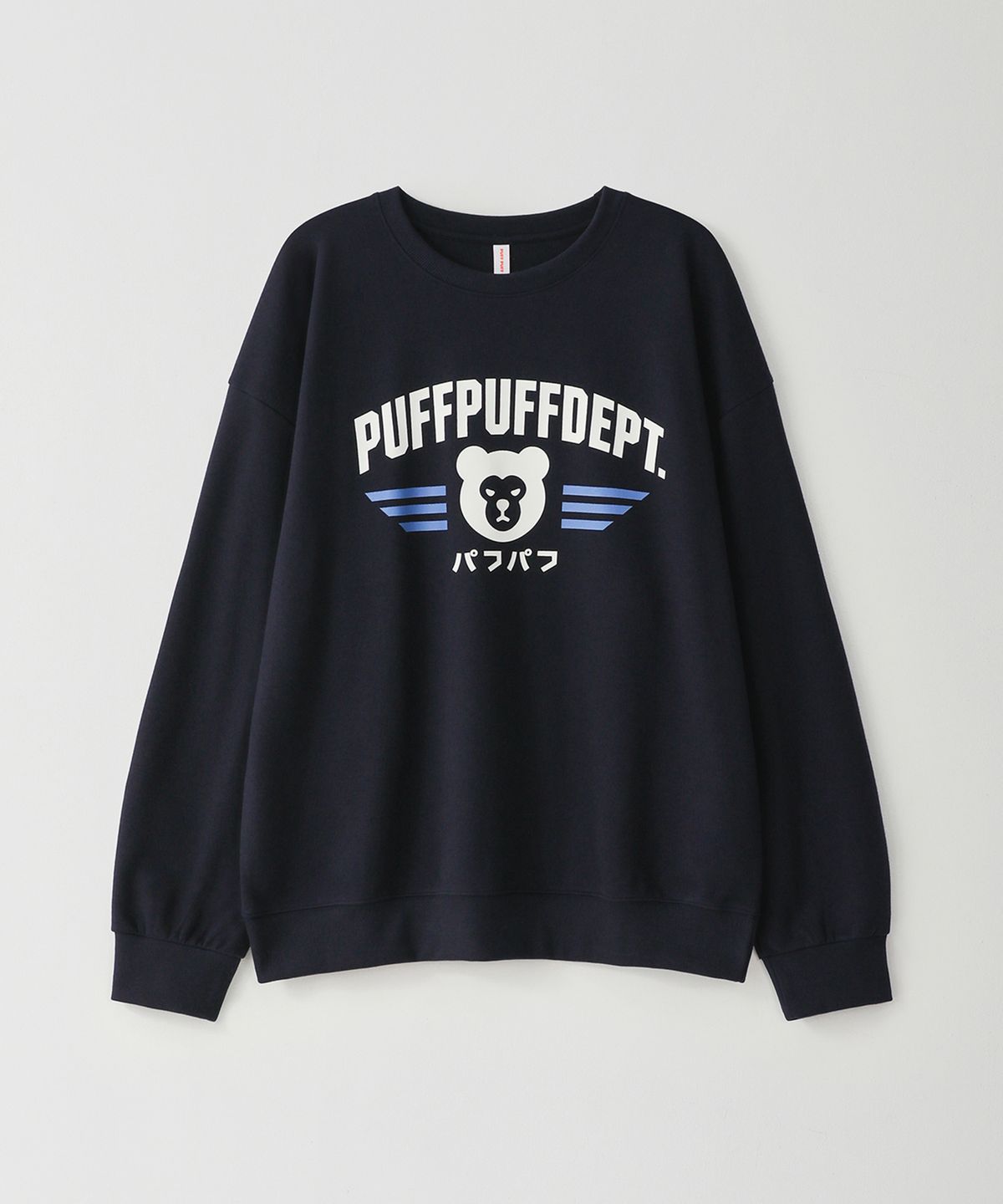 퍼프퍼프뎁트(PUFF PUFF DEPT) BEARMONSTER 스웨트셔츠 NAVY