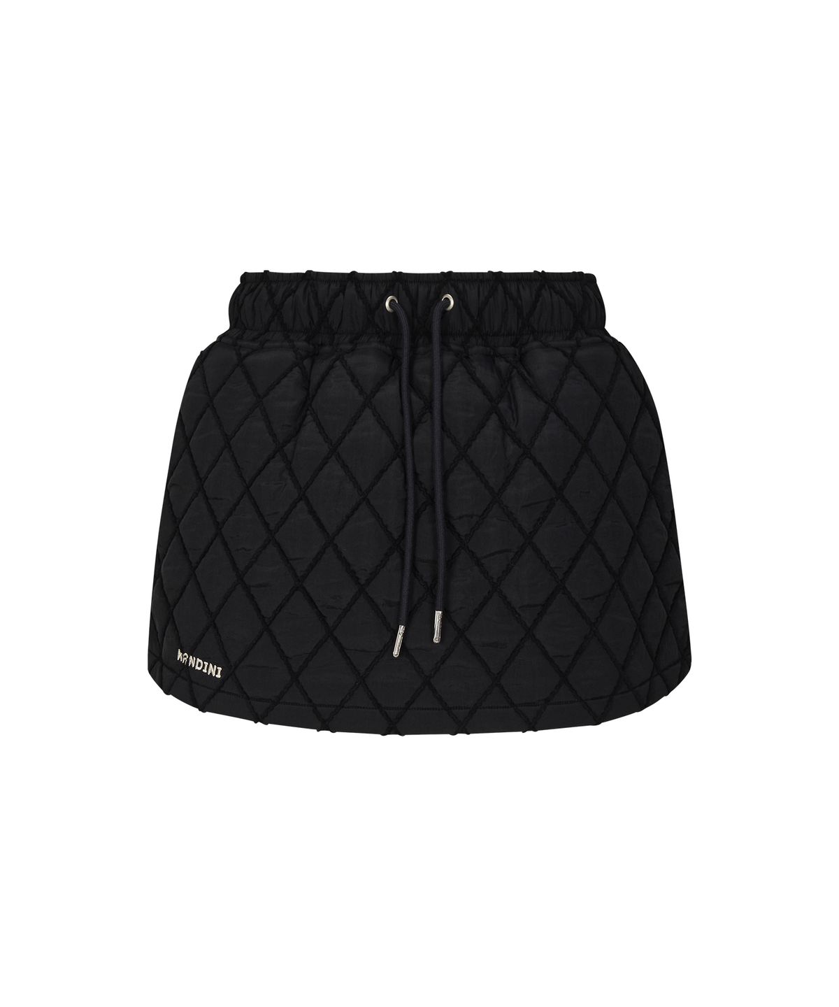 칸디니(KANDINI) 블랙 다이아 퀼팅 패딩 스커트