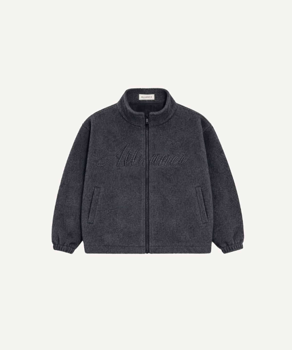 올유니(ALLUNEE) Winter Fleece Zip-Up_Charcoal