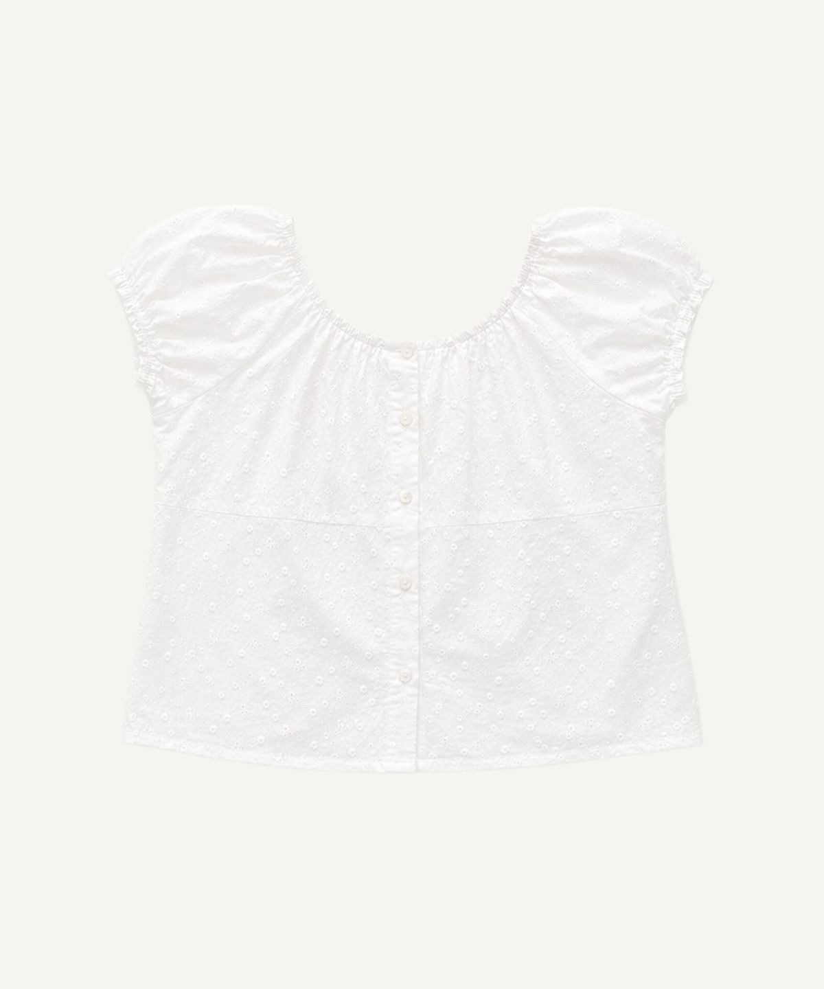 올유니(ALLUNEE) Daine Blouse_Pure White