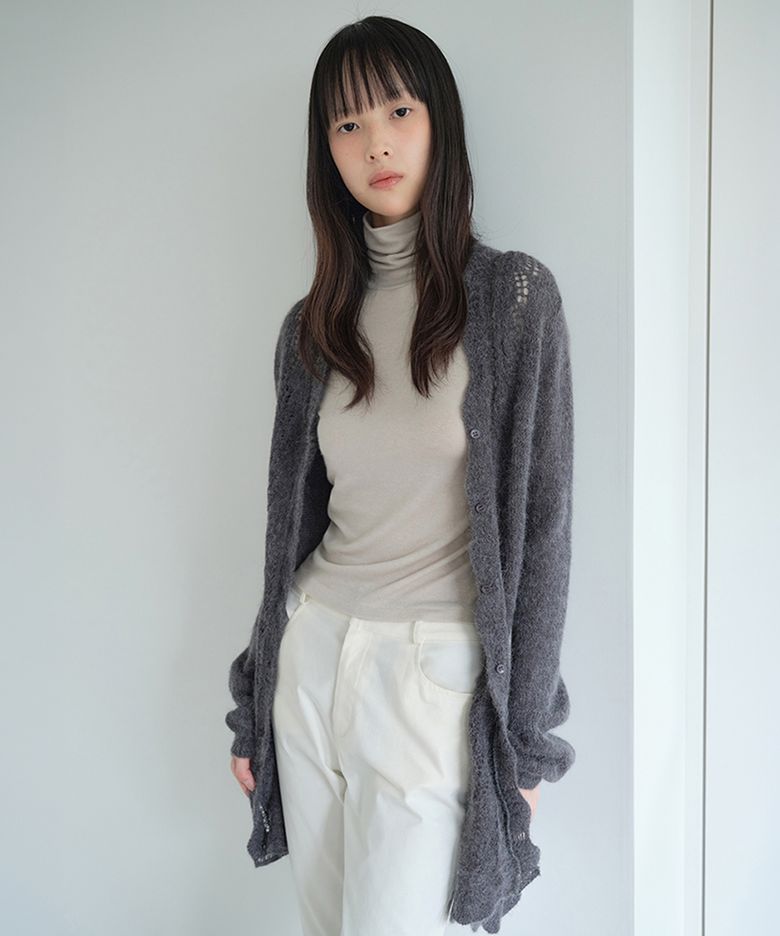WOOL TURTLENECK TOP_BEIGE/KHAKI BROWN