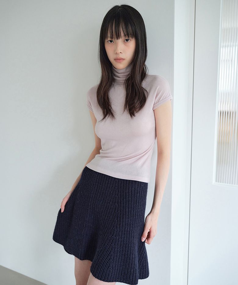 WOOL TURTLENECK TOP_PINK