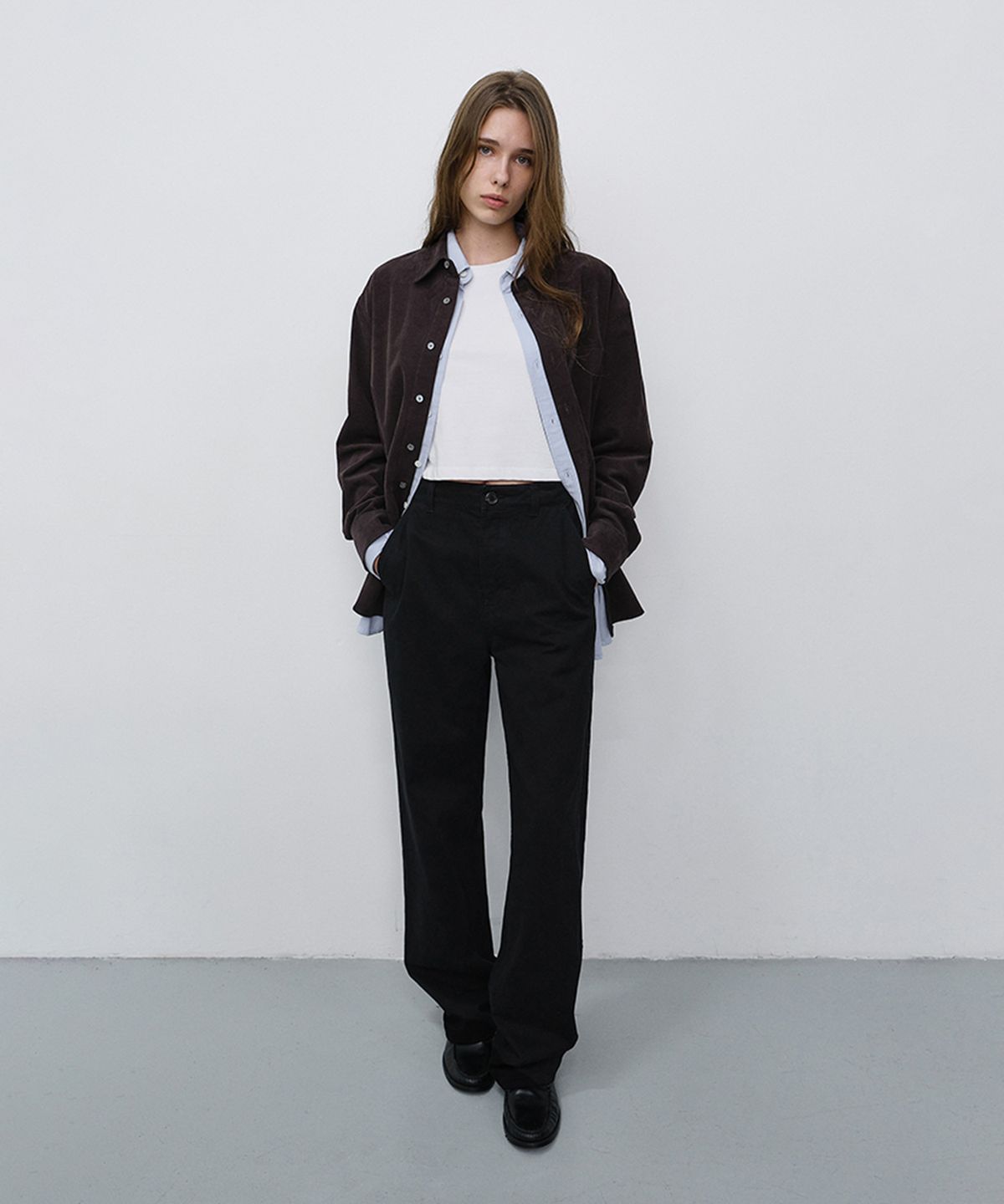 던스트(DUNST) STRAIGHT CHINO SLACKS_UDPA6C201_BLACK