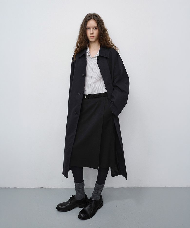 UNISEX REFINED MAC COAT_UDTR6C102_BLACK