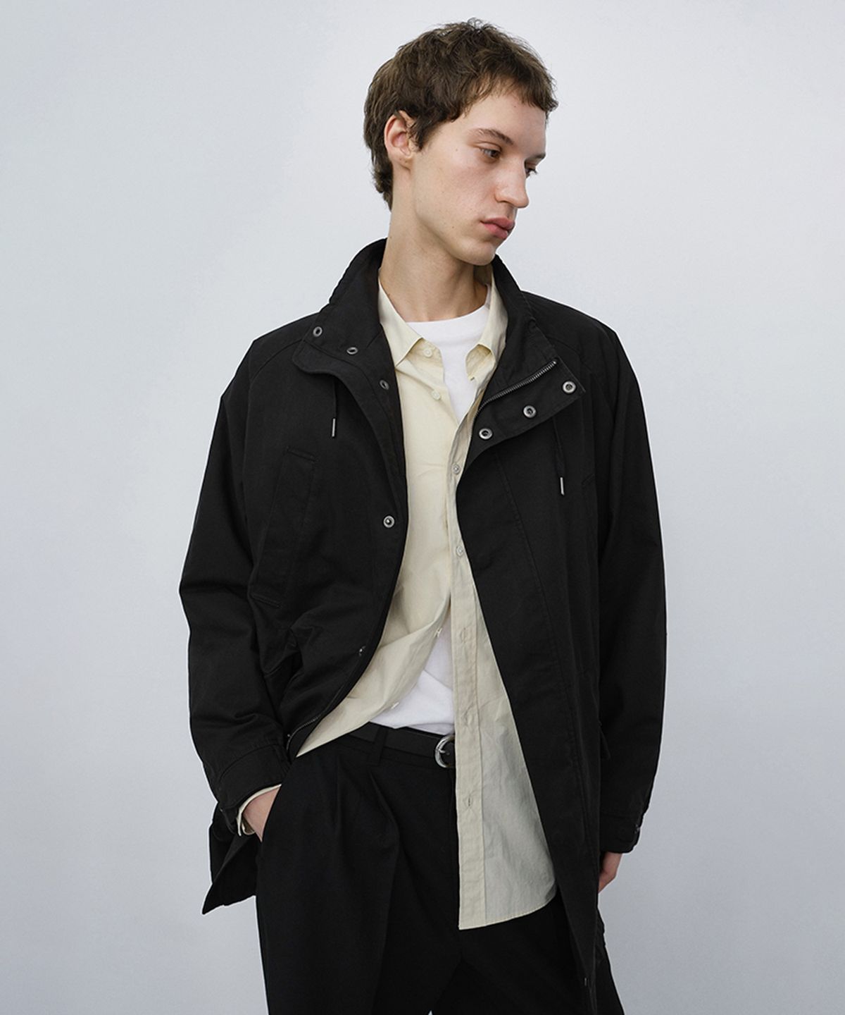 던스트 포 맨(DUNST FOR MEN) UNISEX MODERN FIELD JACKET_UDJU6C109_BLACK