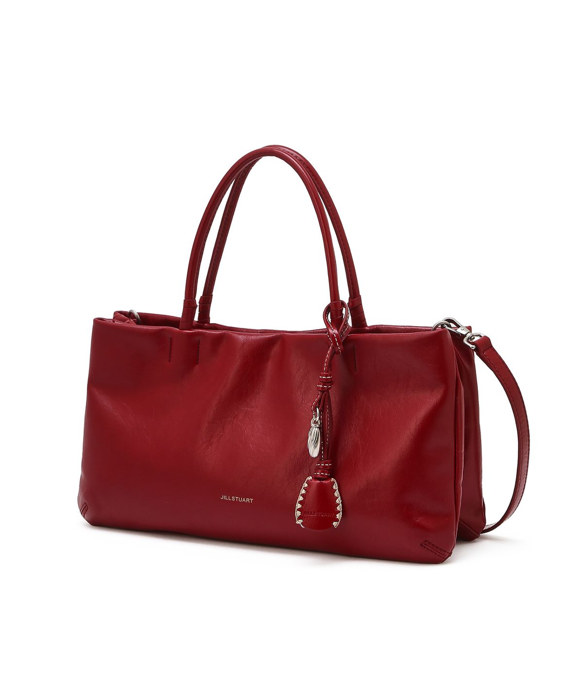 질스튜어트액세서리(JILLSTUART ACC) [FACETTE] 파세트 폴더블 소가죽 더블토트 S 레드
