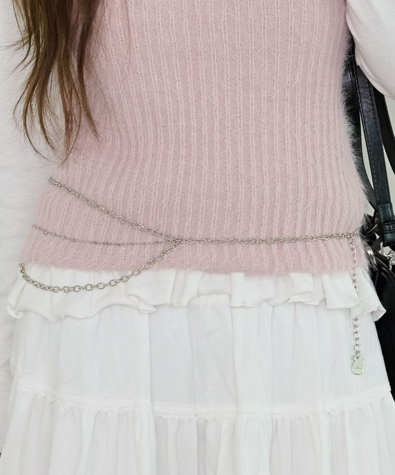 PPA WISH DOUBLE CHAIN BELT_SILVER