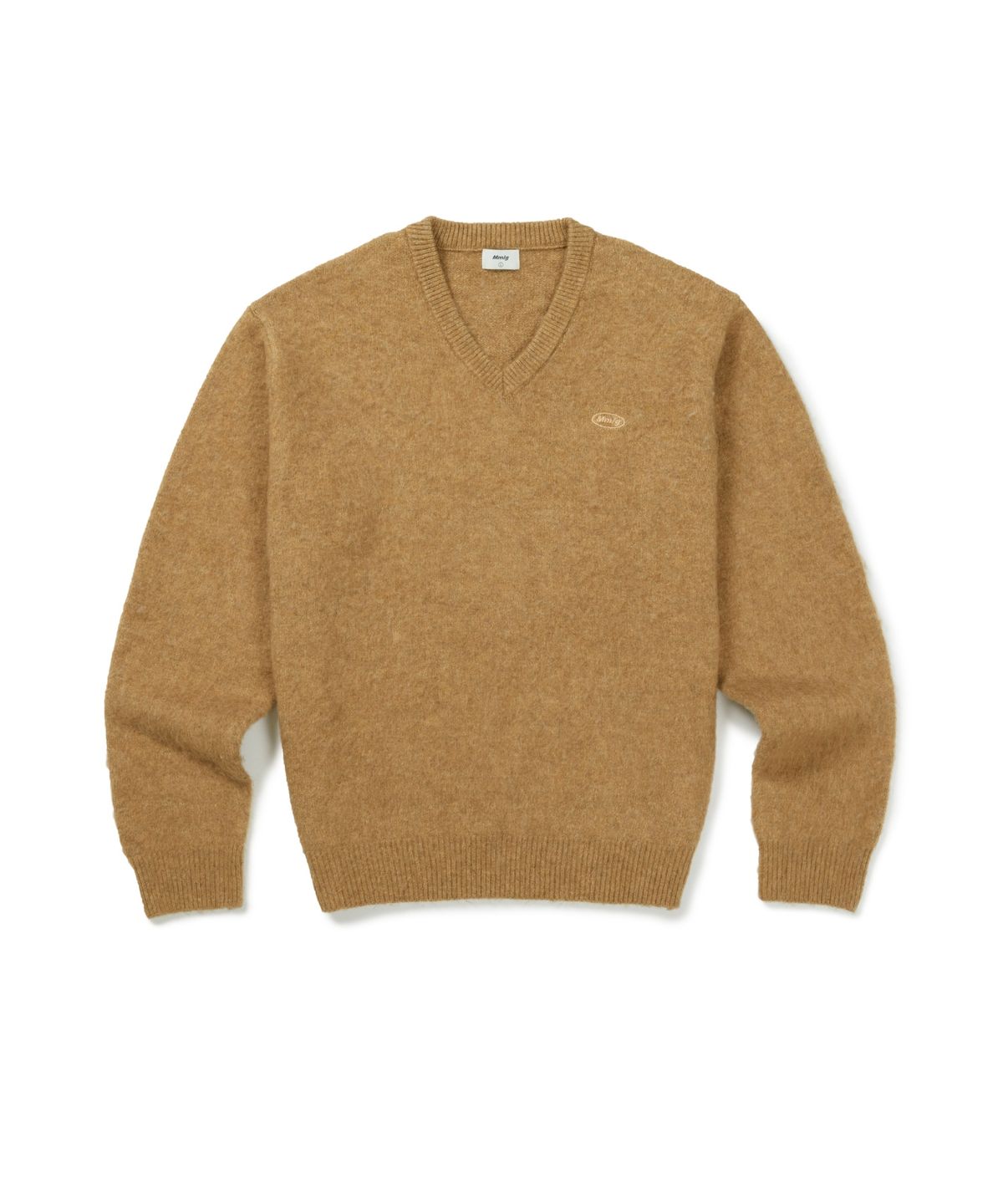 엠엠엘지(MMLG) SUNDAY V-NECK KNIT (CAMEL)
