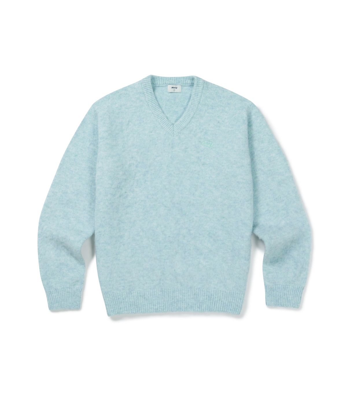 엠엠엘지(MMLG) SUNDAY V-NECK KNIT (SKY BLUE)