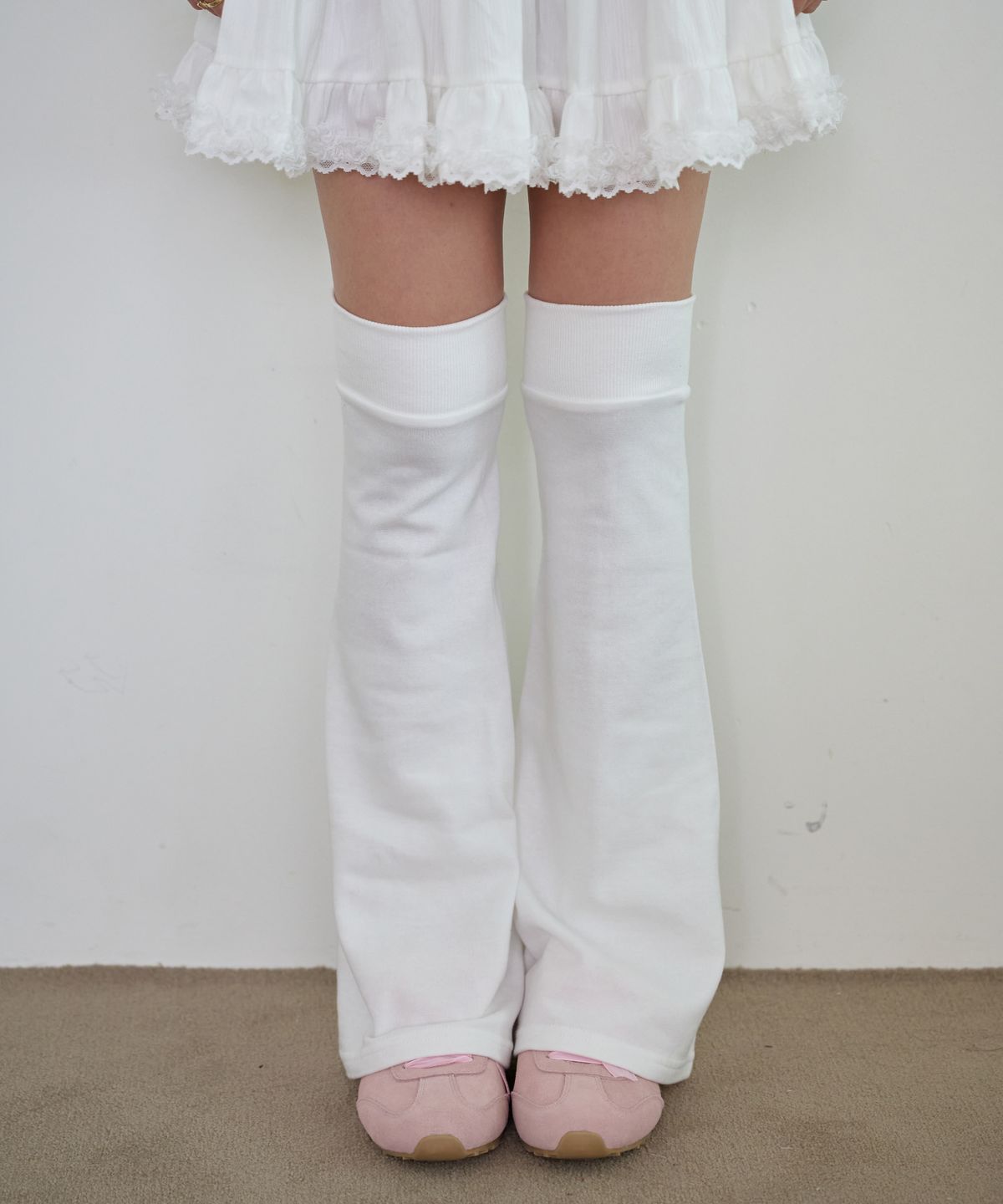 핑크파인애플(PINK PINEAPPLE) BUDDY LOOSE LEG WARMER_IVORY