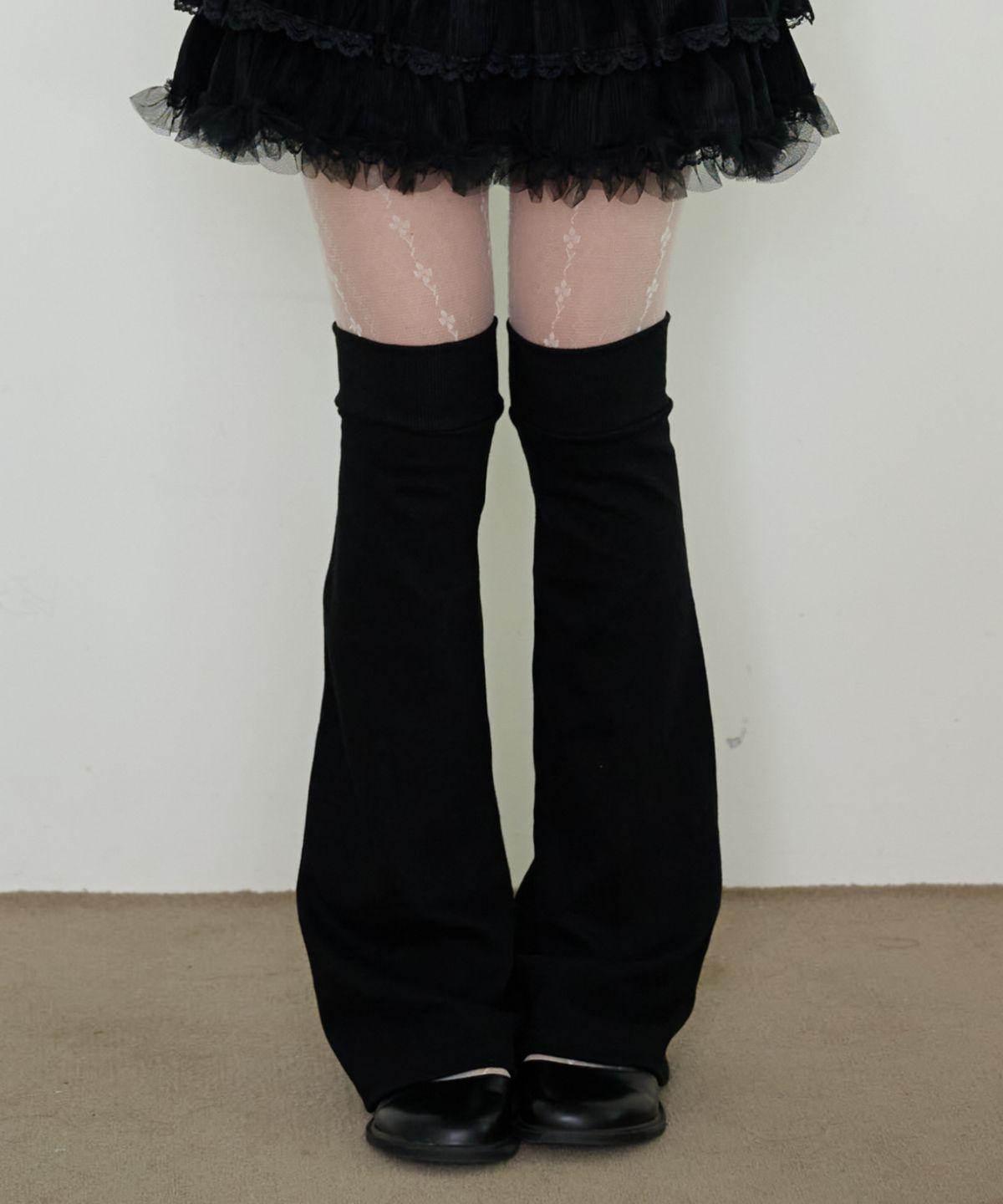 핑크파인애플(PINK PINEAPPLE) BUDDY LOOSE LEG WARMER_BLACK