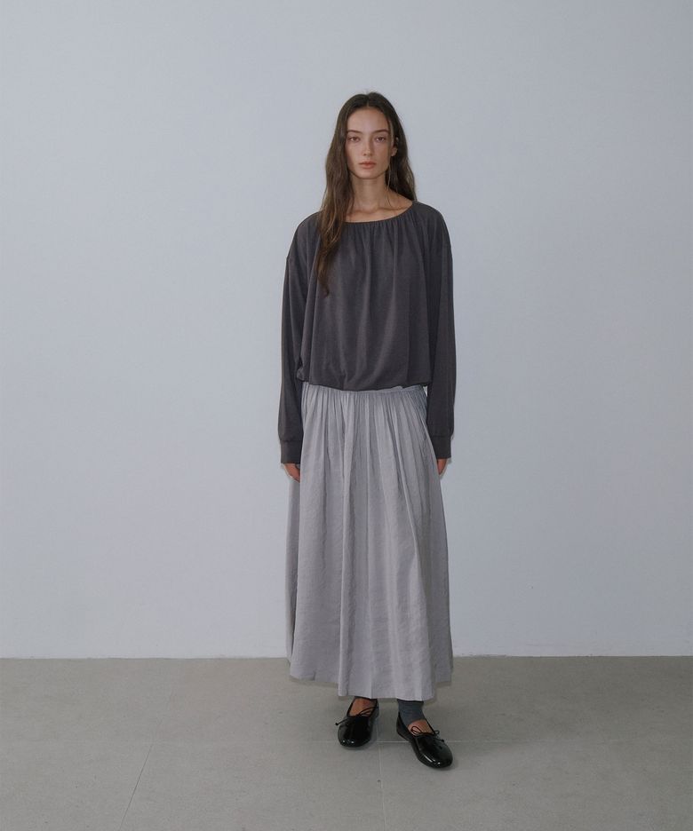 Oad Long Skirt (Light Gray)